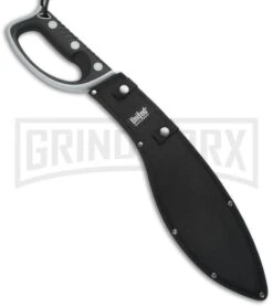 United Cutlery 21" Colombian Sawback Kukri Machete - Black Plain -Best Knife Shop united cutlery uc2778 sheath large