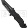USMC Marines SGT Black G-10 Spring Assisted Knife - Black Serr 2 USMC Marines SGT Black G-10 Spring Assisted Knife - Black Serr -Best Knife Shop usmc marines sgt black g 10 sa black serr BP 28477 jr large